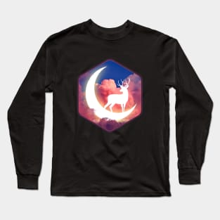 Deer in the Moonlight Long Sleeve T-Shirt